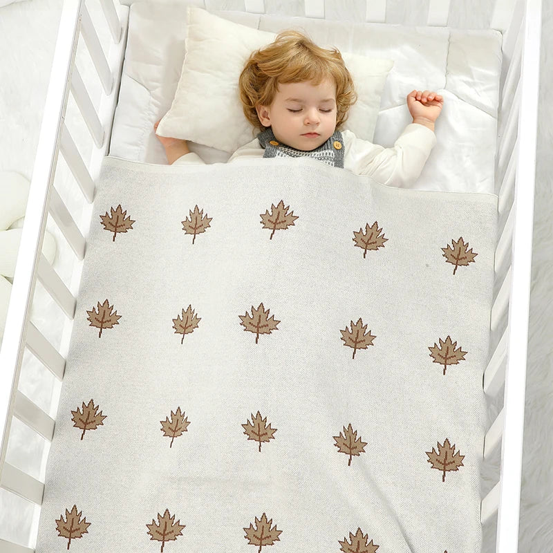 Super Soft Baby Cotton Blankets Knit 90*70cm Newborn Boys Girls Comfort Stroller Swaddle Wrap Cover Stuff All Seasons Bed Sheets