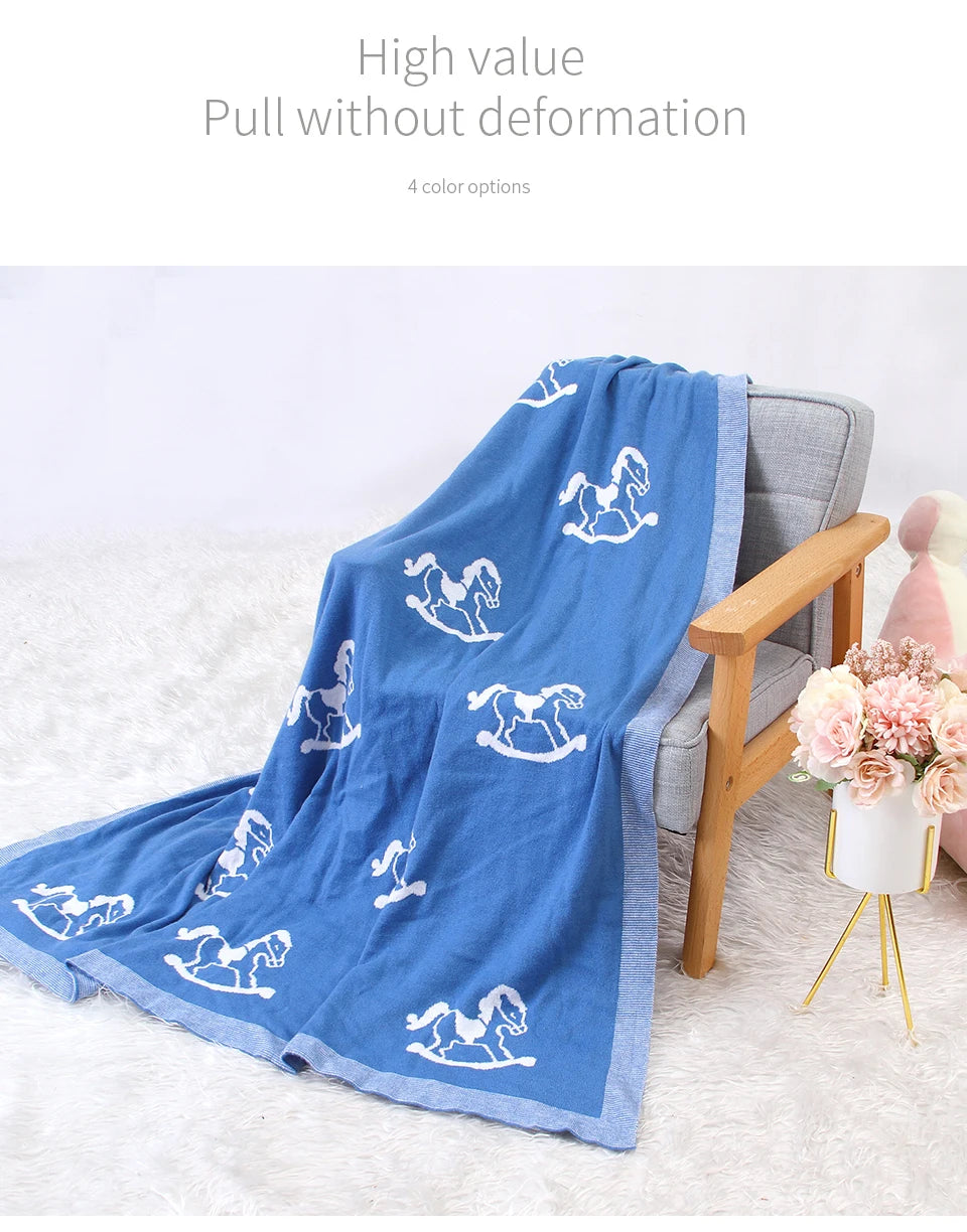 Baby Blankets All Seasons Comfortable Newborn Boys Girls Cotton Stroller Bassinet Swaddle Wrap Sleep Covers Stuff 100*80cm Mats